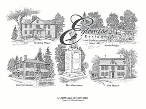 Concord, Ma Landmarks  ~ Antique
