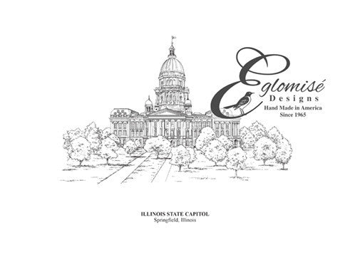 Eglomise Designs Illinois State Capitol ~ Antique
