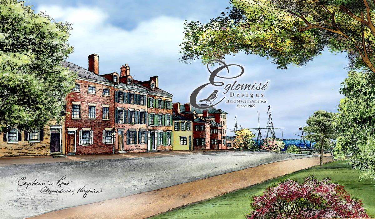 Alexandria VA Captains Row Eglomise Designs