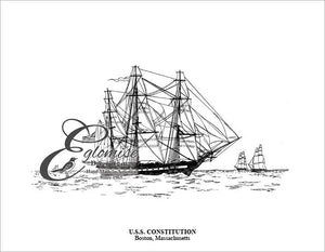 The USS Constitution ~ Antique