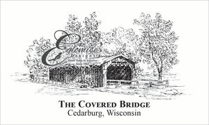 Cedarburg Covered Bridge WI  ~ Antique