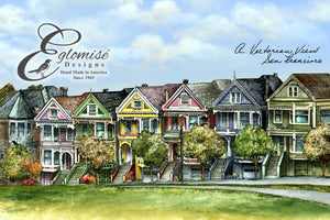 San Francisco California Victorian Row