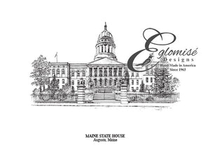 Augusta Maine State Capitol ~ Antique