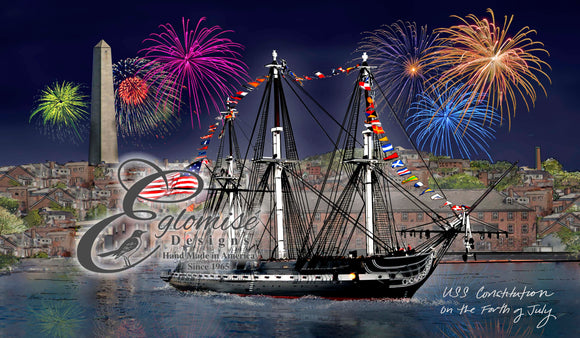 The USS Constitution ~ 4th of July Night