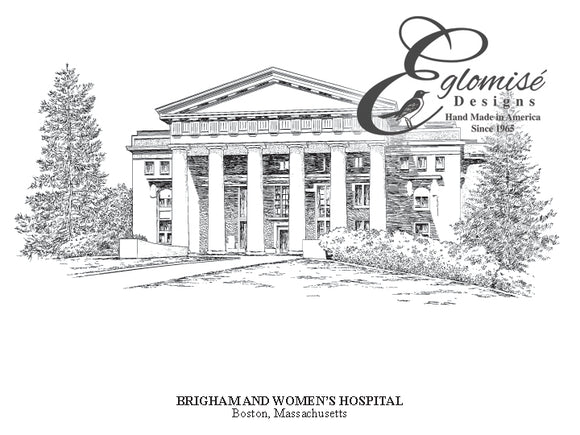 Eglomise Designs Brigham and Women's Hospital Antique