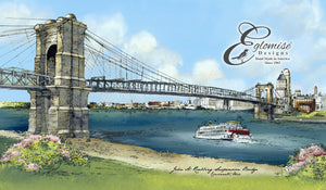 Cincinnati OH The John A. Roebling Suspension Bridge