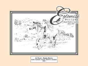 Eglomise Designs Horses Antique