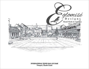 Eglomise Designs  International Tennis Hall of Fame Antique