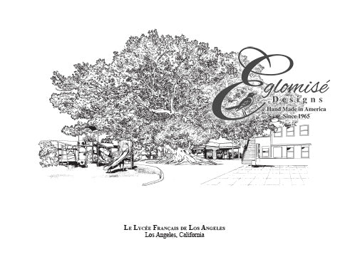 Le Lycée Français de Los Angeles Moreton Bay Fig Tree ~ Antique