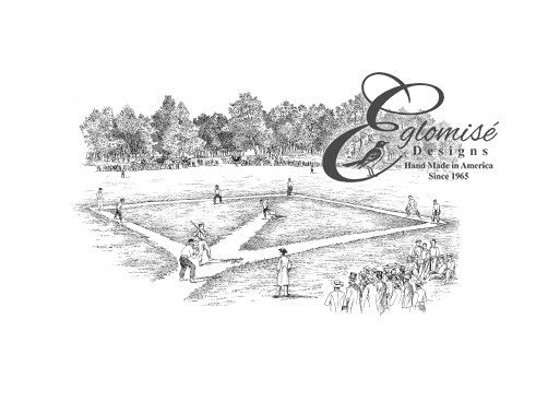 Eglomise Designs Old Fashioned Baseball Diamond ~ Antique