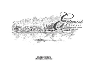 Eglomise Designs Philadelphia Pennsylvania Boathouse Row Antique