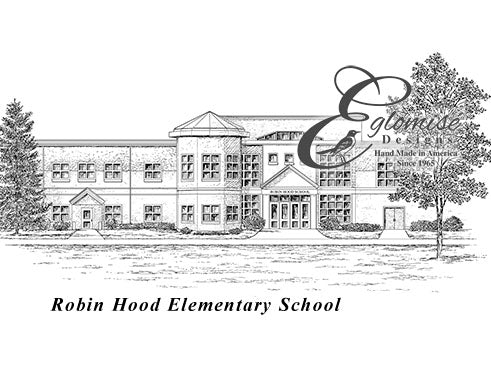 Stoneham public schools Massachusetts Robin Hood Elementary School ~ Antique