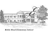 Stoneham public schools Massachusetts Robin Hood Elementary School ~ Antique