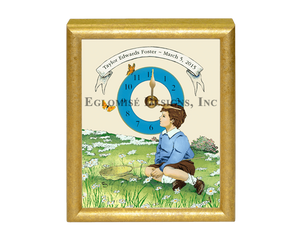 Eglomise Designs Little Boy Clock